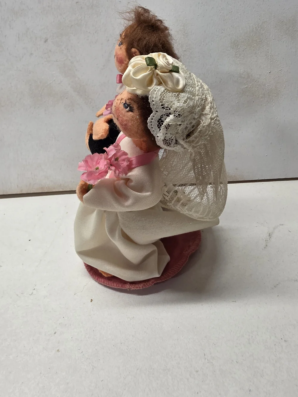 Vintage Annalee Mobilitee bride and groom wedding couple